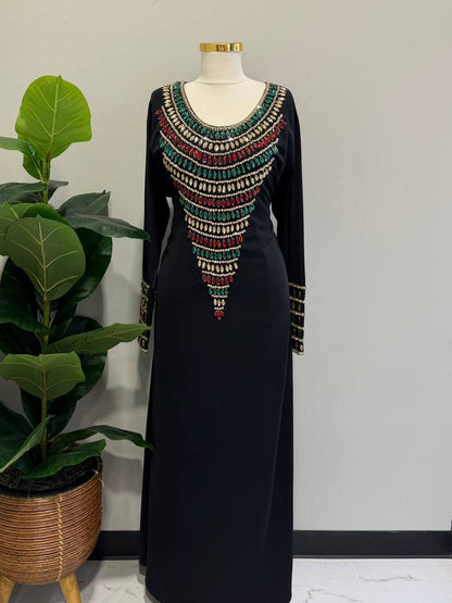 Zahra Moroccan Embellished Jalabiya