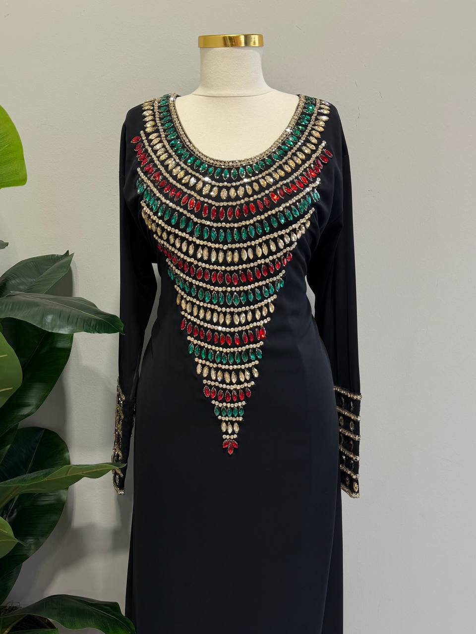 Zahra Moroccan Embellished Jalabiya