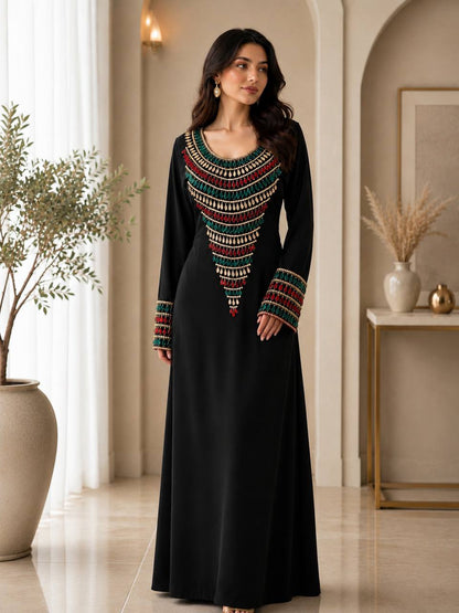 Zahra Moroccan Embellished Jalabiya