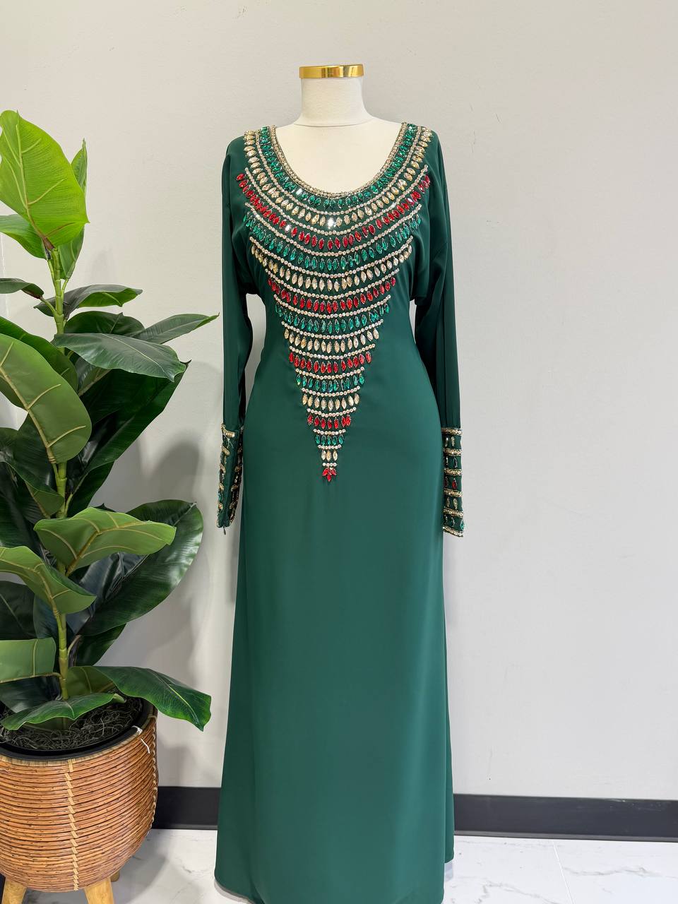 Zahra Moroccan Embellished Jalabiya