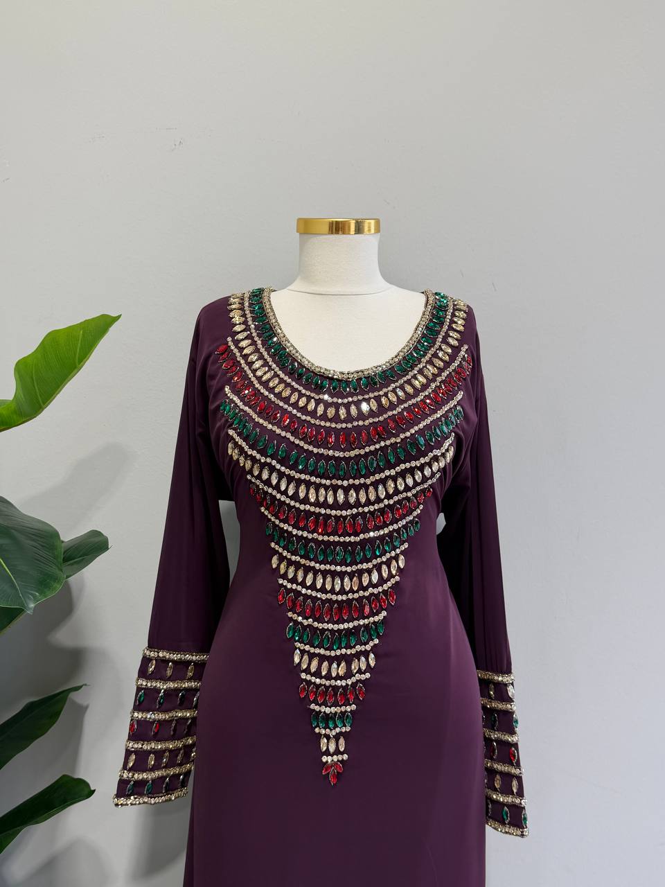 Zahra Moroccan Embellished Jalabiya
