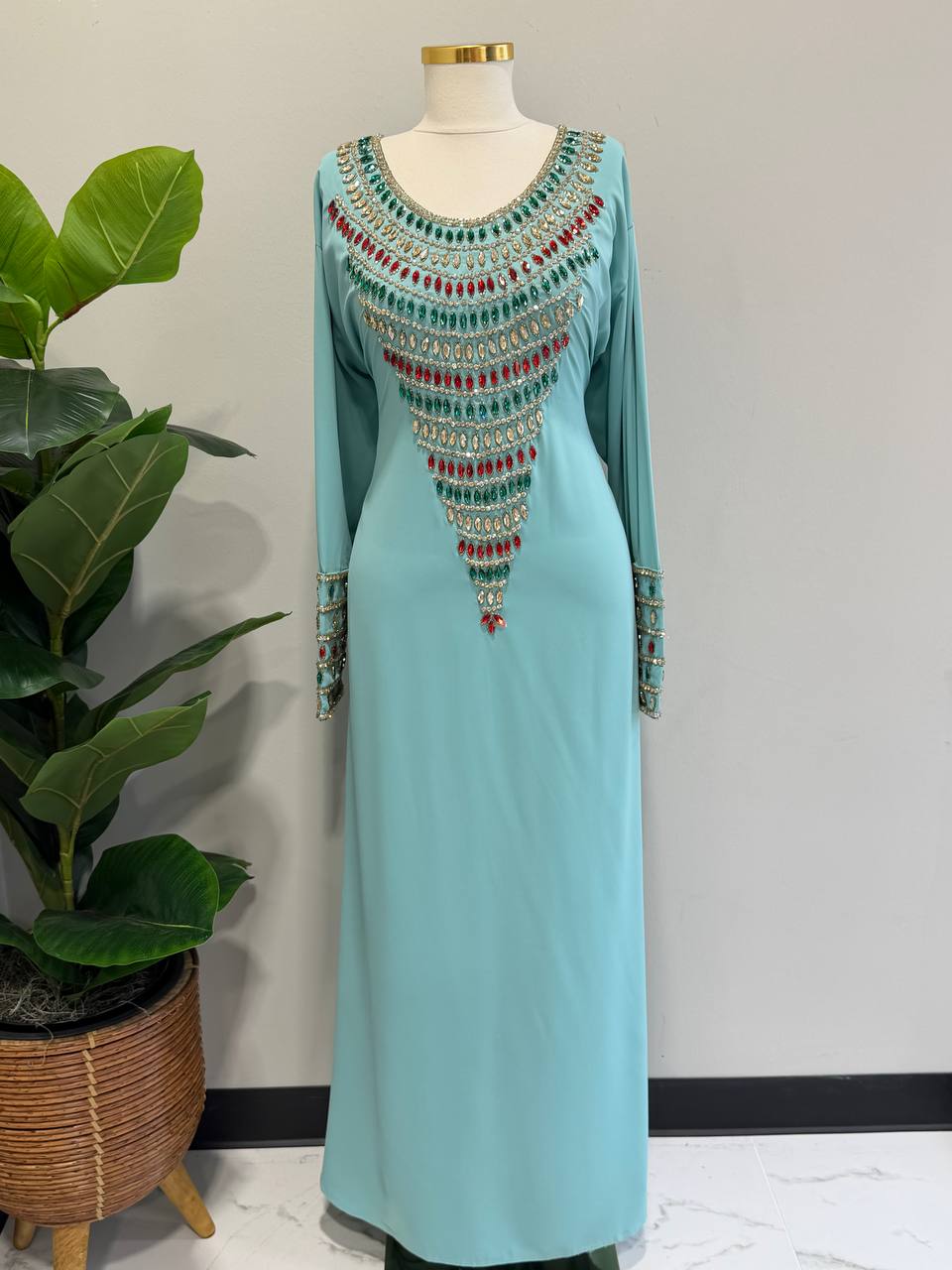Zahra Moroccan Embellished Jalabiya