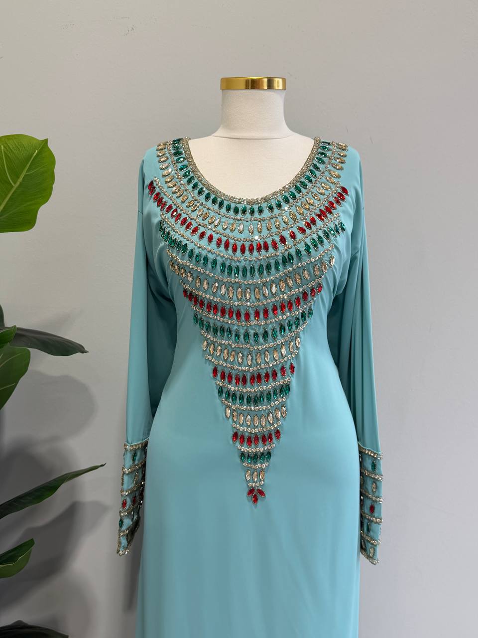 Zahra Moroccan Embellished Jalabiya