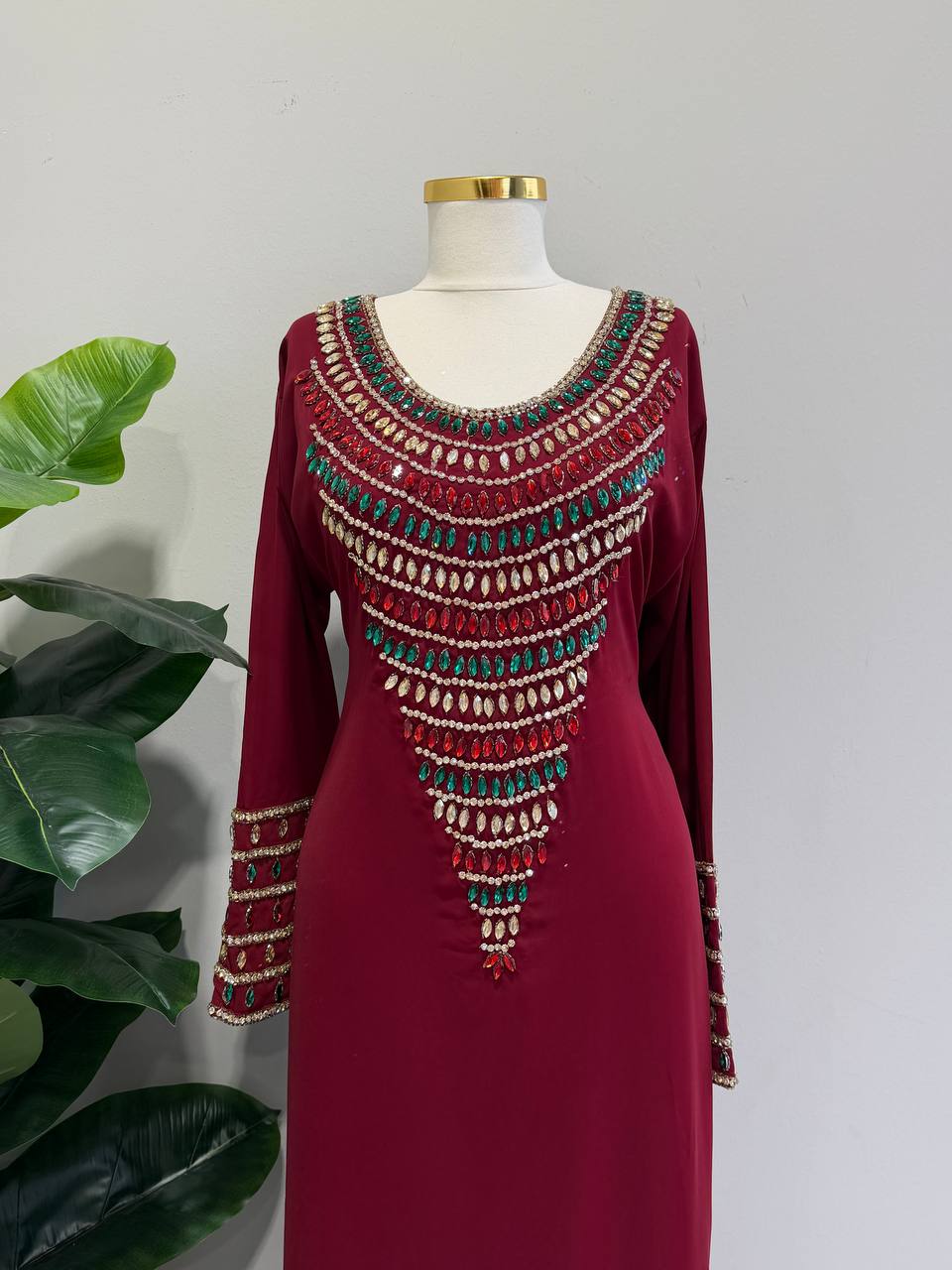 Zahra Moroccan Embellished Jalabiya