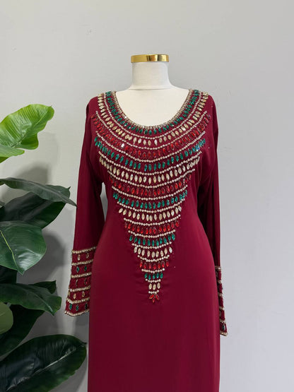 Zahra Moroccan Embellished Jalabiya