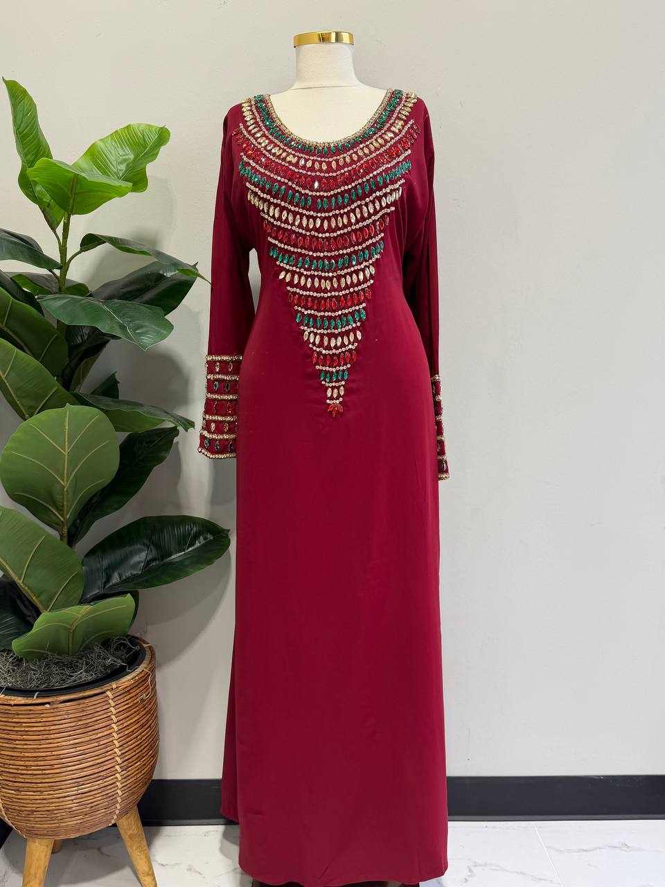 Zahra Moroccan Embellished Jalabiya