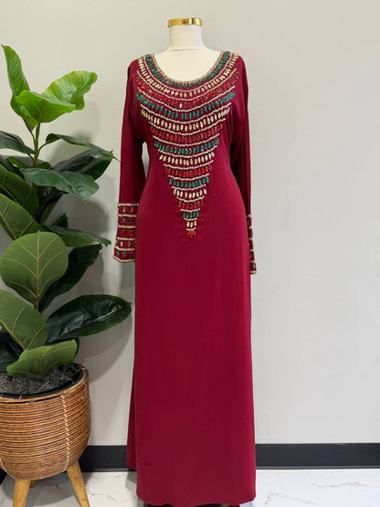 Zahra Moroccan Embellished Jalabiya