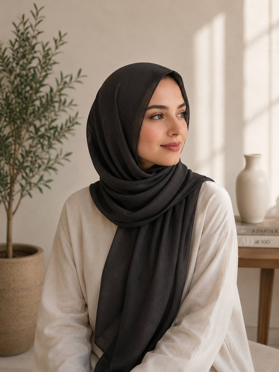 Lustre Bloom Crinkle Chiffon Hijab