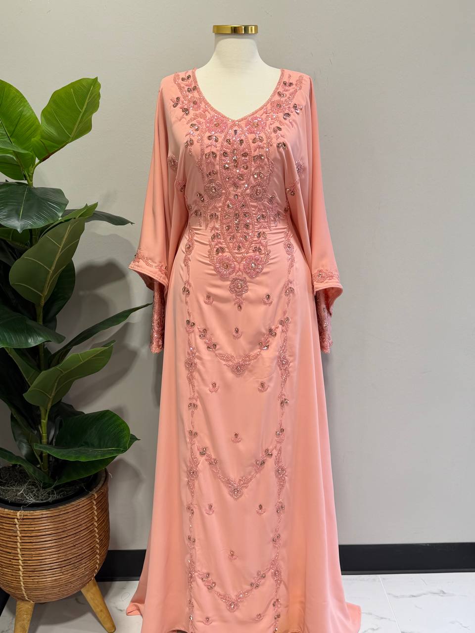 Dana Hand-Beaded Kaftan
