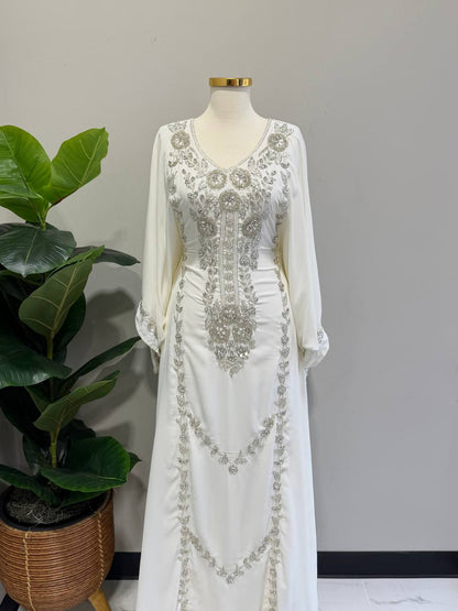 Dana Hand-Beaded Kaftan