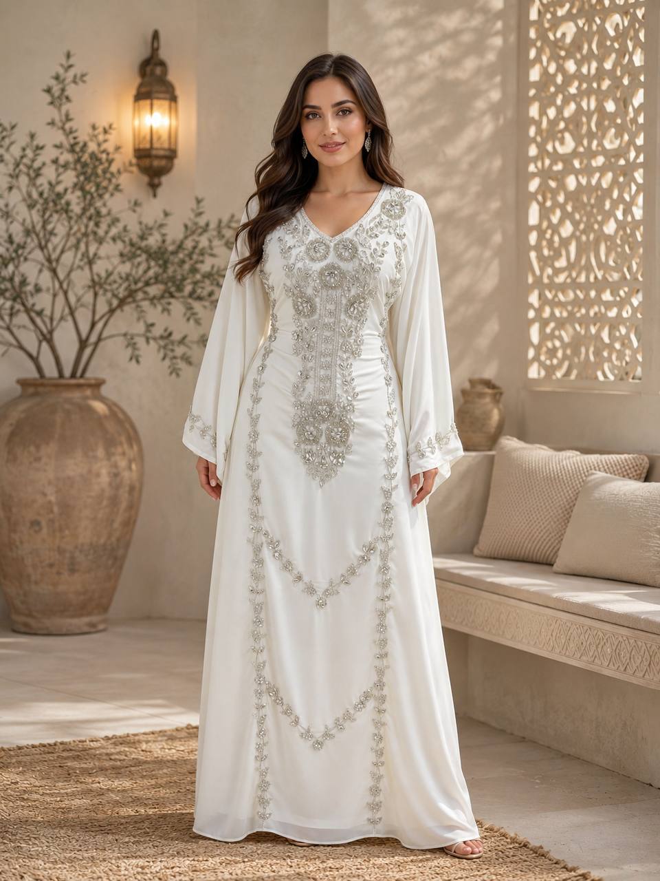 Dana Hand-Beaded Kaftan