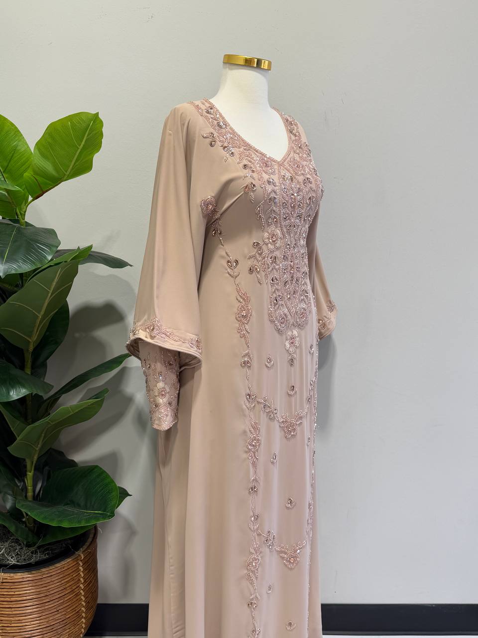 Dana Hand-Beaded Kaftan