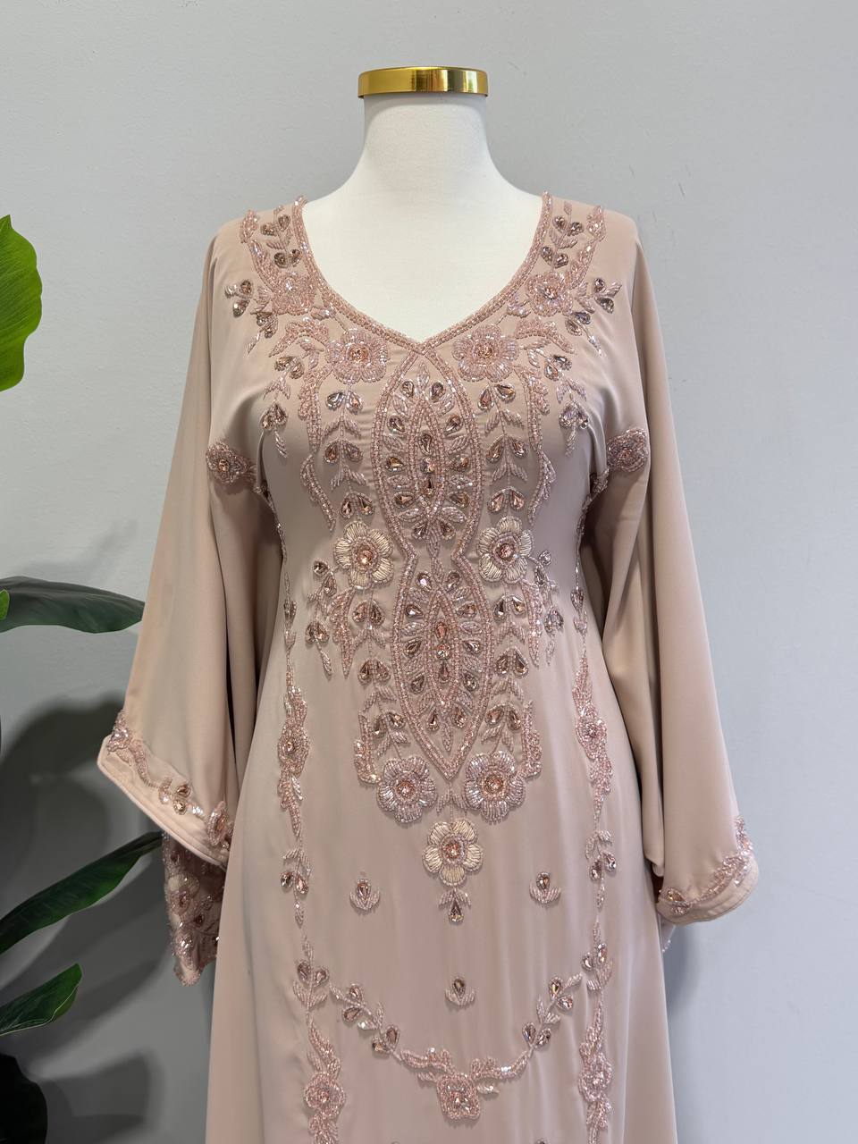 Dana Hand-Beaded Kaftan