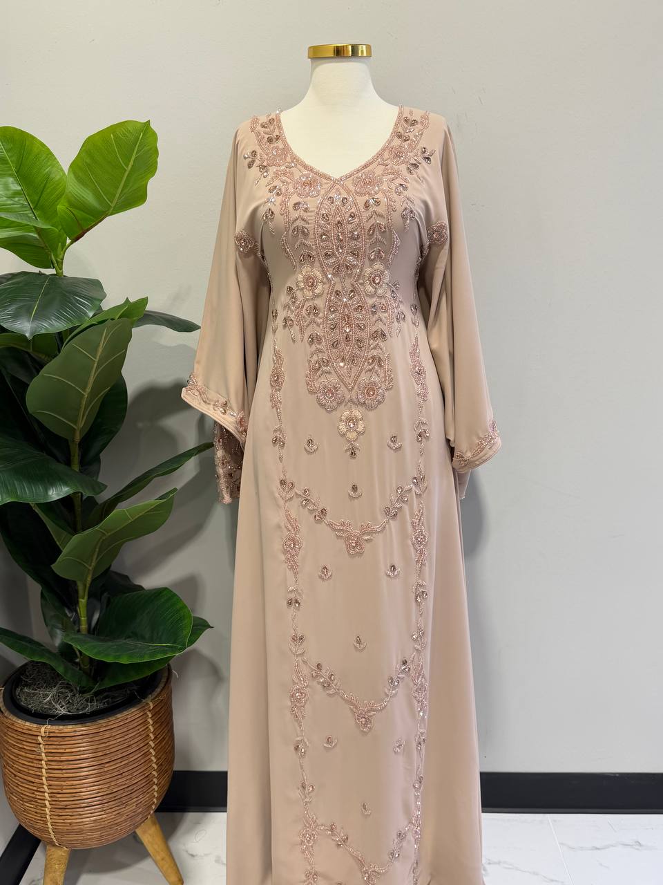 Dana Hand-Beaded Kaftan