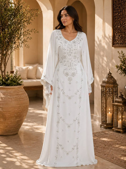 Dana Hand-Beaded Kaftan