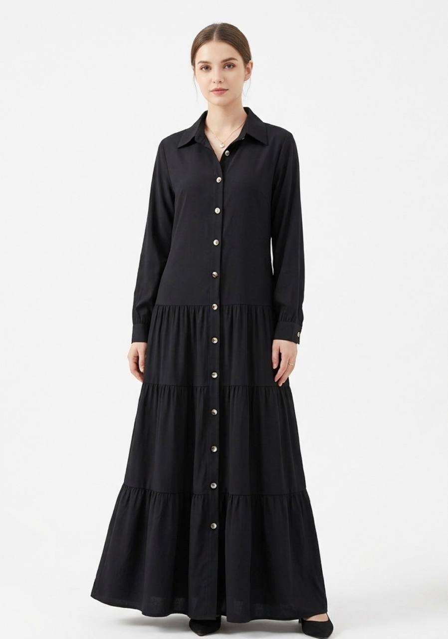 Layla Crinkled Crepe Maxi Dress