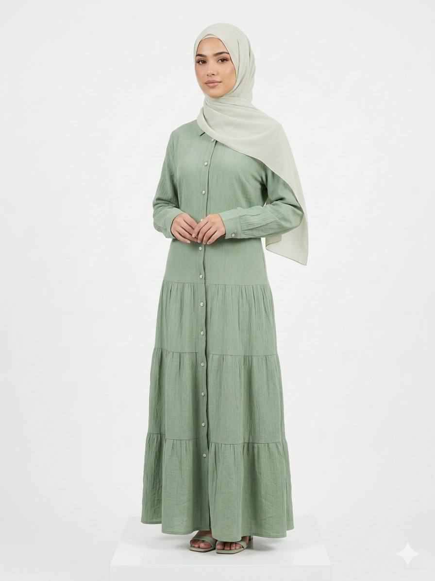 Layla Crinkled Crepe Maxi Dress