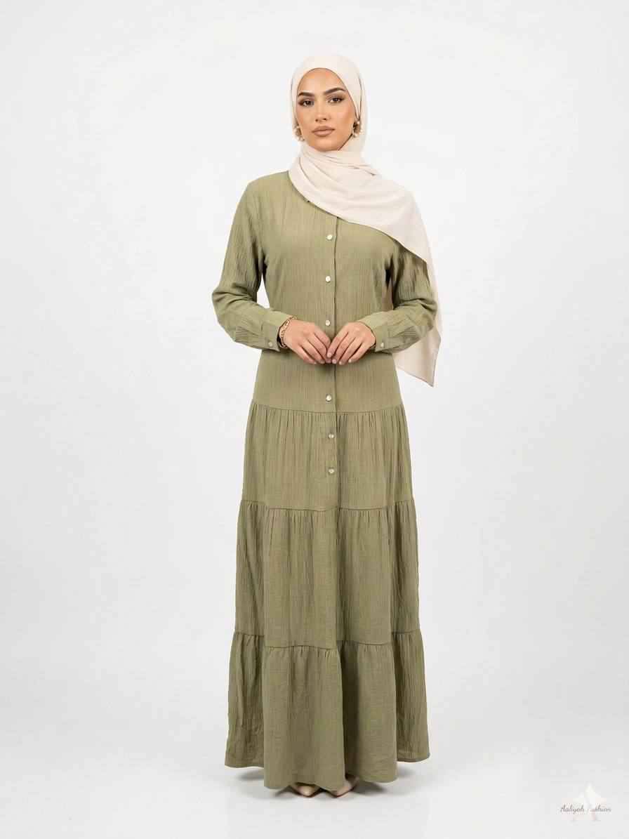 Layla Crinkled Crepe Maxi Dress