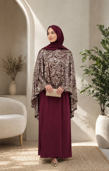 Luxe Butterfly Cape Abaya