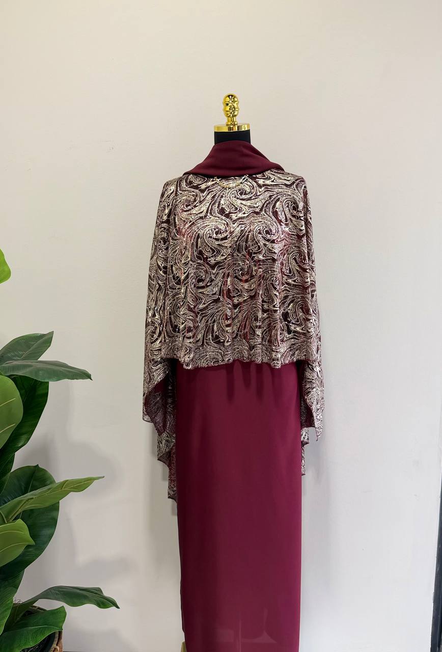 Luxe Butterfly Cape Abaya