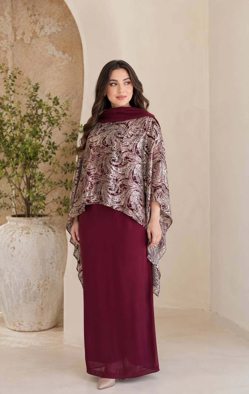 Luxe Butterfly Cape Abaya