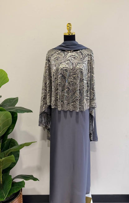 Luxe Butterfly Cape Abaya