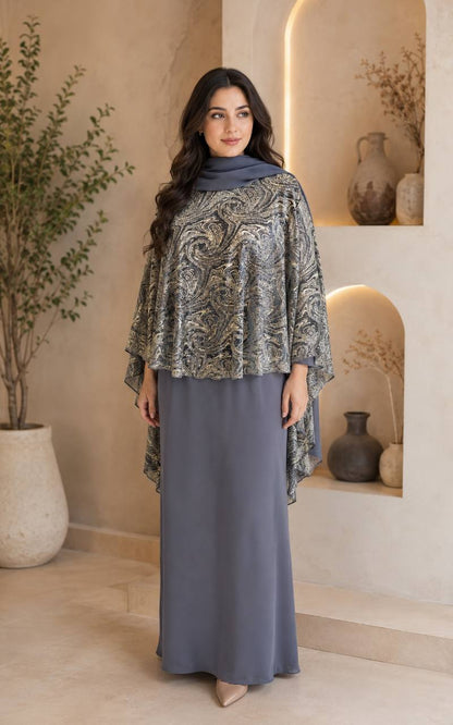 Luxe Butterfly Cape Abaya