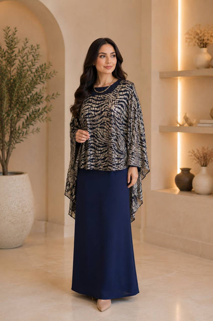 Luxe Butterfly Cape Abaya
