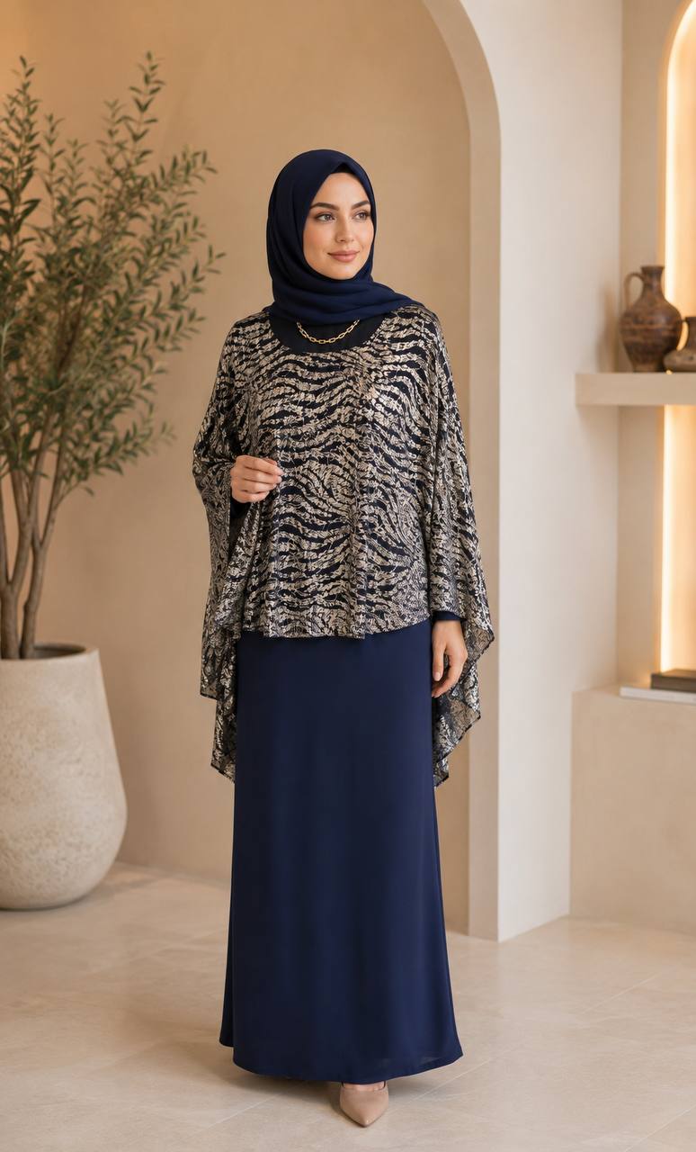 Luxe Butterfly Cape Abaya