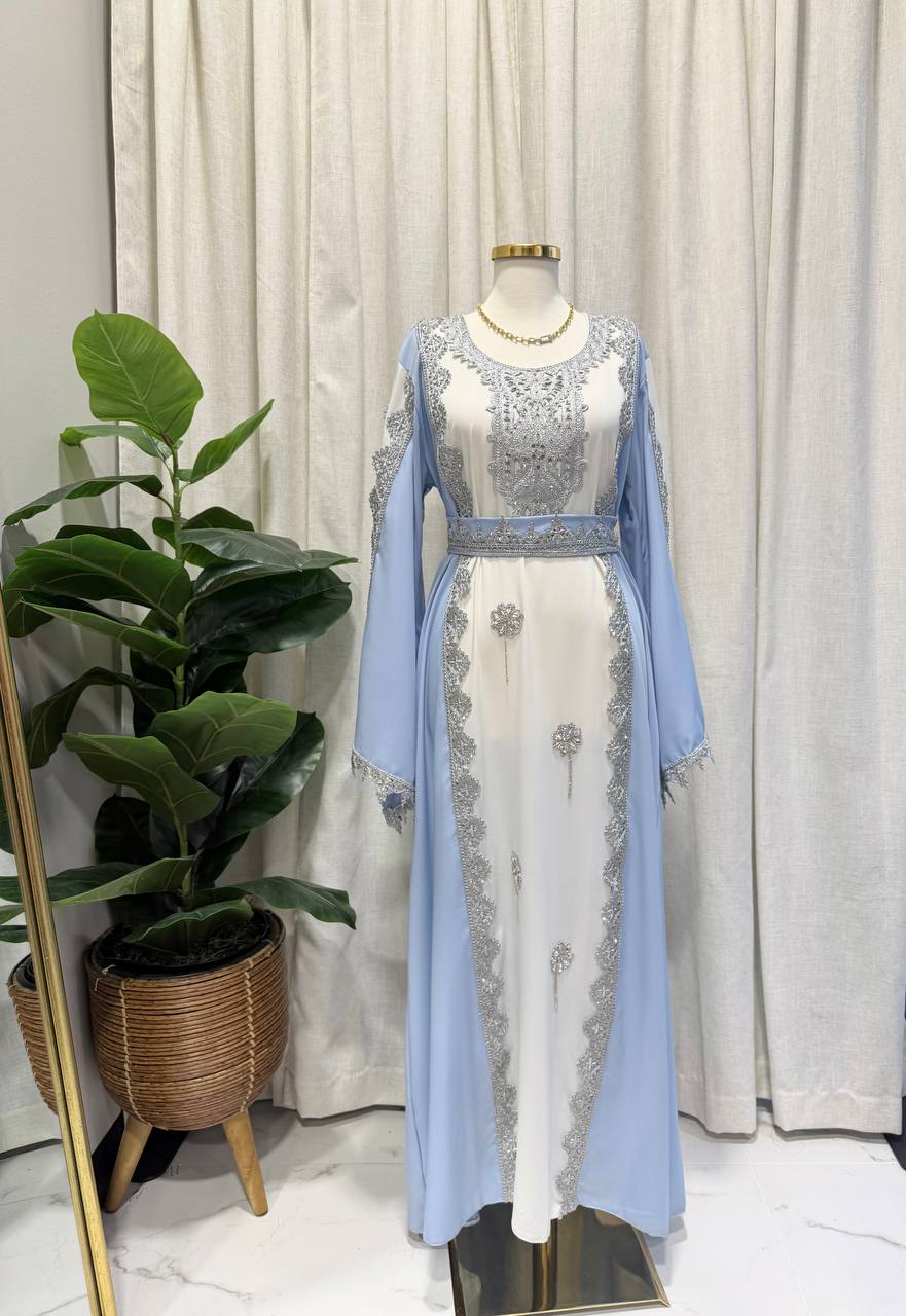 Silver Blossom Caftan
