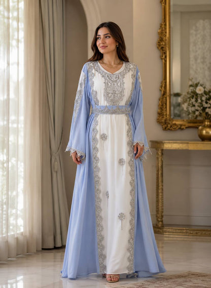 Silver Blossom Caftan