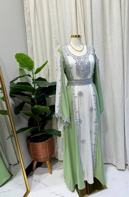 Silver Blossom Caftan