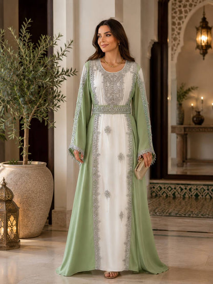 Silver Blossom Caftan