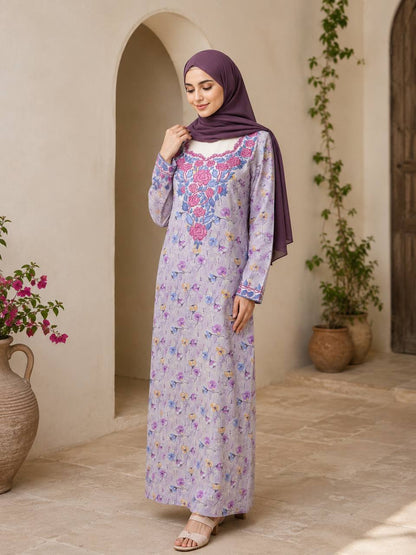 Dubai Bloom Embroidered Mukhawar