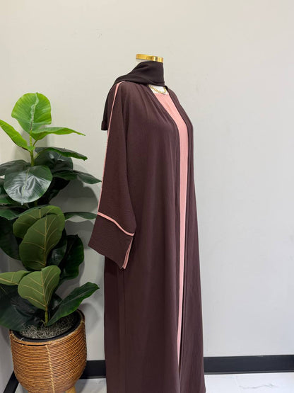 Classic Modesty 3-Piece Dubai Abaya Set