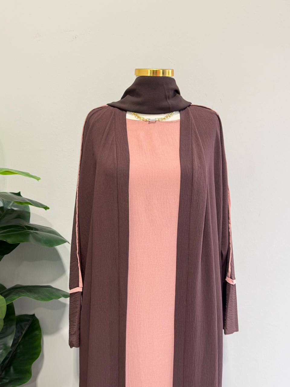 Classic Modesty 3-Piece Dubai Abaya Set
