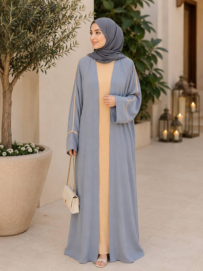 Classic Modesty 3-Piece Dubai Abaya Set