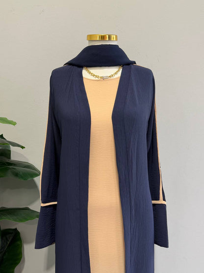 Classic Modesty 3-Piece Dubai Abaya Set