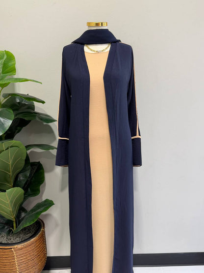Classic Modesty 3-Piece Dubai Abaya Set