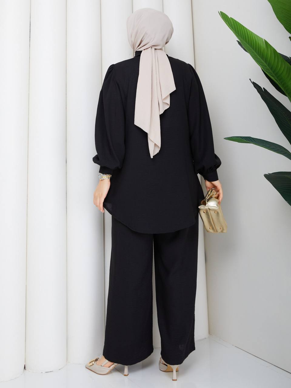 Hand-Beaded Soft Linen Set