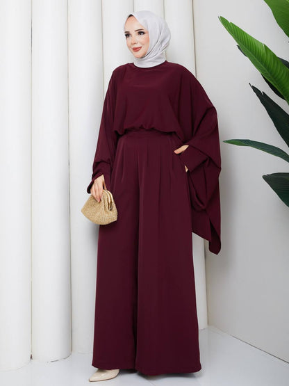 Elegant Butterfly Two-Piece Suit