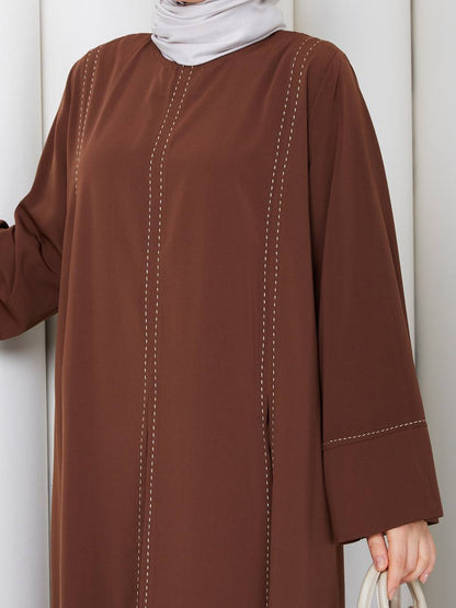 Elegance Stitched Summer Two-Piece Set – Long Tunic & Matching Trousers