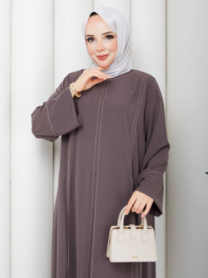 Elegance Stitched Summer Two-Piece Set – Long Tunic & Matching Trousers