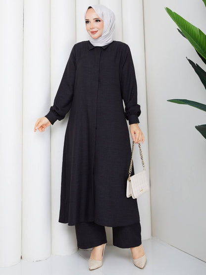 Sophia Linen Long Modest Two-Piece Set
