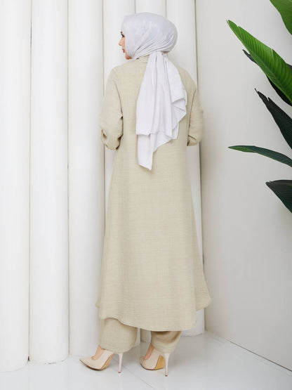 Sophia Linen Long Modest Two-Piece Set