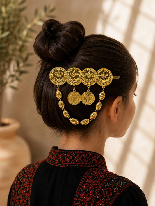 Golden Heritage Hair Barrette