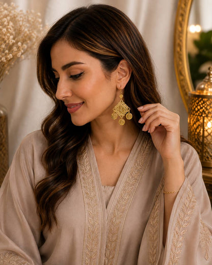 Sultana Coin Earrings