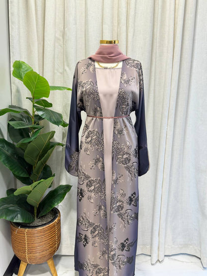 Rola Floral 3-Piece Abaya Set