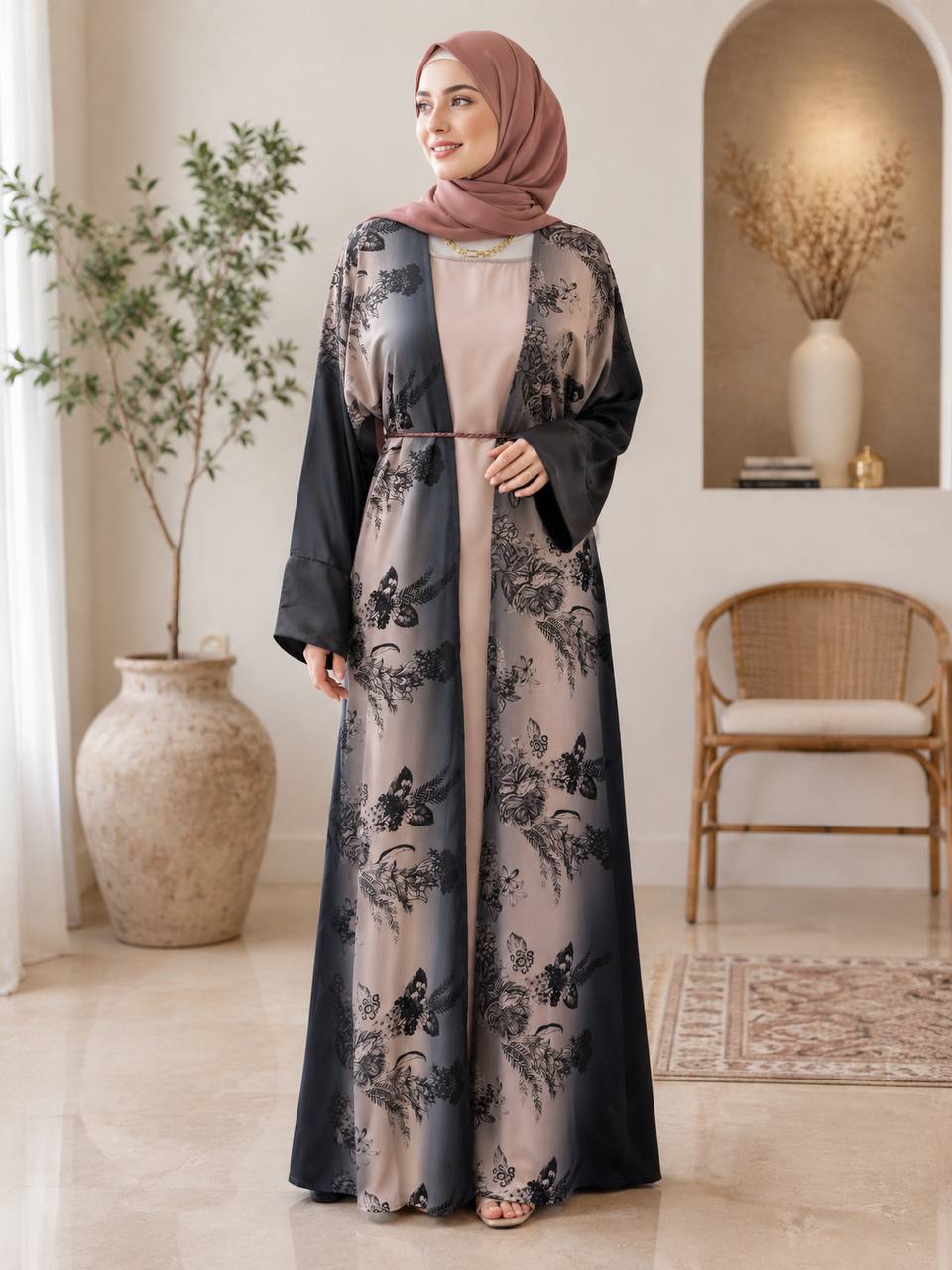 Suha Open Abaya