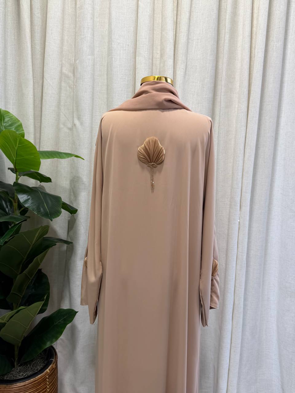 Maya Shell Embroidered Abaya